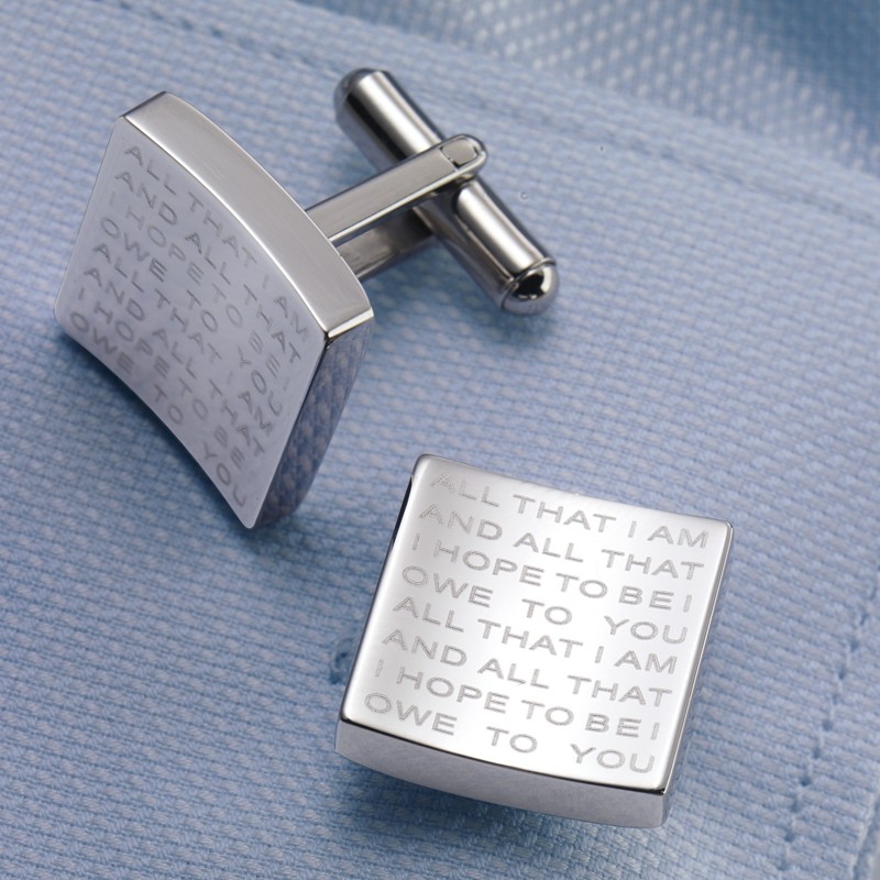 fatherhood quote cuff links