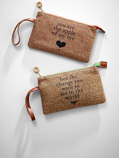 apple & bee eco wristlet