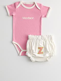 baby one piece + cutey booty bloomer