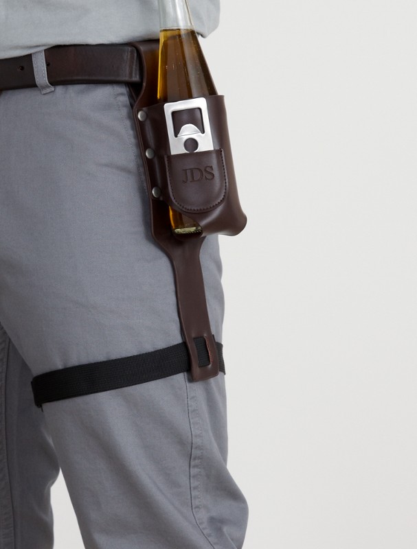 beer holster with bottle opener