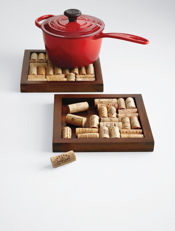 personalizable wine cork trivet kit