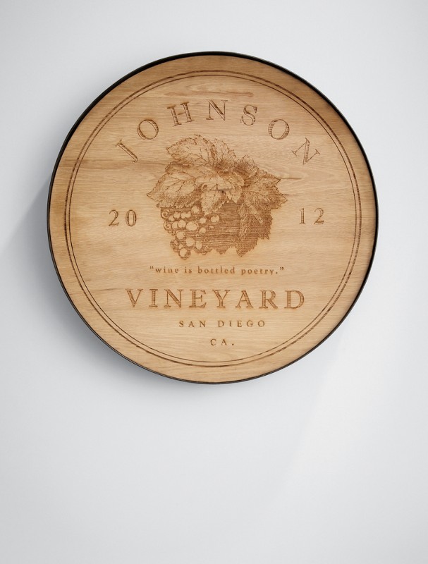 personalized wine cellar sign