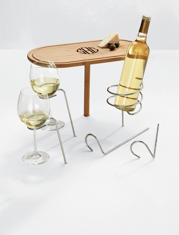 steady stick table + wine holders
