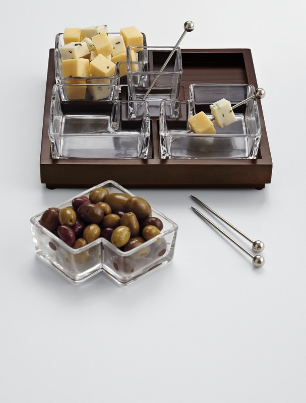 cubist appetizer serving set