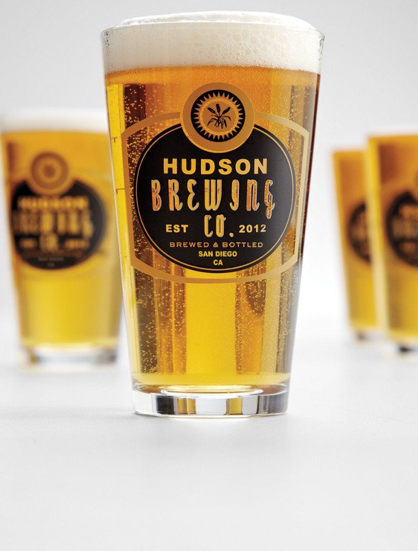 set of 4 personalized barley pub glasses