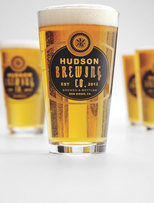 set of 4 personalized barley pub glasses