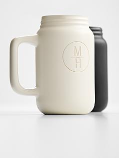 ceramic mason jar mugs