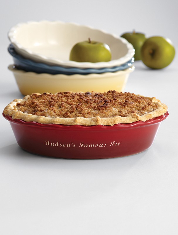 personalized pie dish