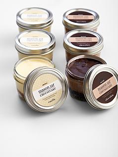 mini mason jar cheesecakes