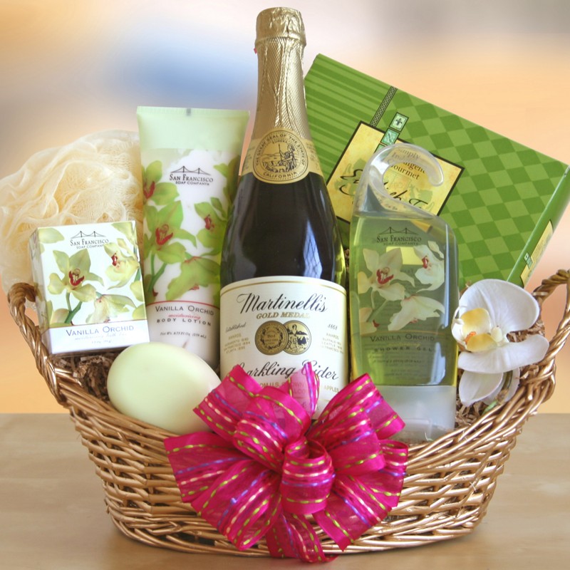 Vanilla Orchid Spa Basket