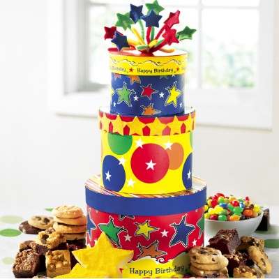Mrs. Fields Shooting Star Birthday Tower with 2 FREE Cookies