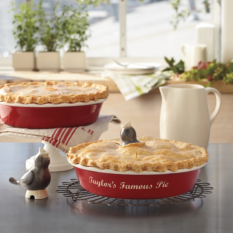 personalized pie dish