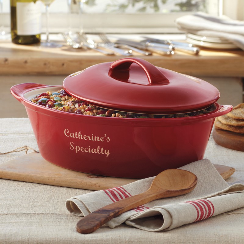 personalized casserole dish