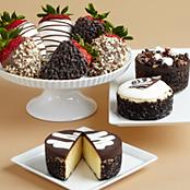 Cheesecake Trio & Full Half Dozen Gourmet Dipped Fancy Berries