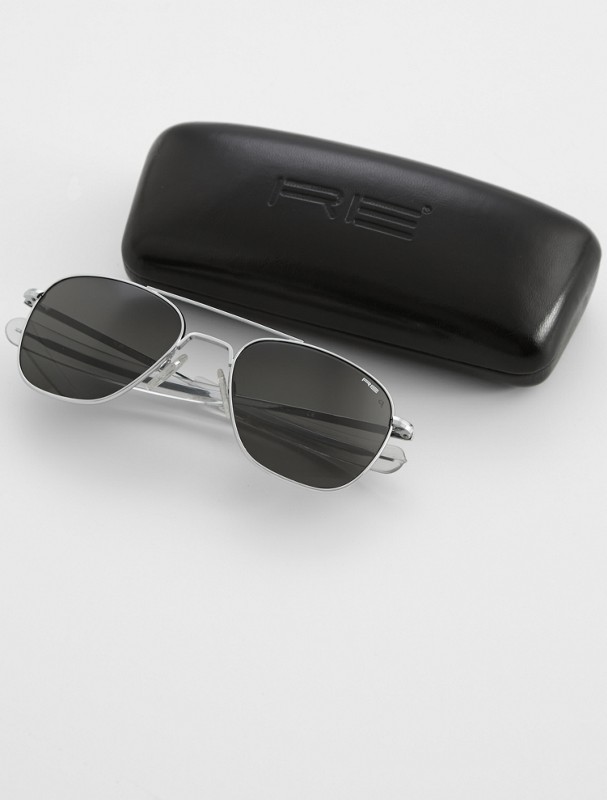 chrome randolph aviator polarized sunglasses