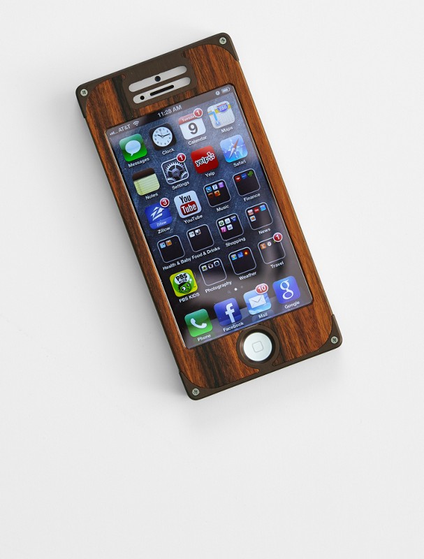 exovault bronze aluminum pau ferro iphone 5 case