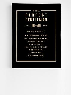 personalized a perfect gentleman wall art