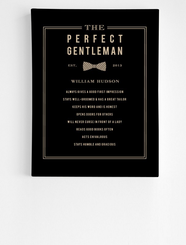 personalized a perfect gentleman wall art