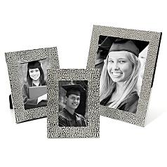 silver shimmer graduation frame