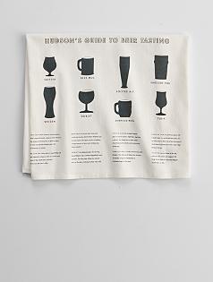 guide to beer tasting kitchen towels
