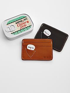 whipping post card case + canned guitar picks