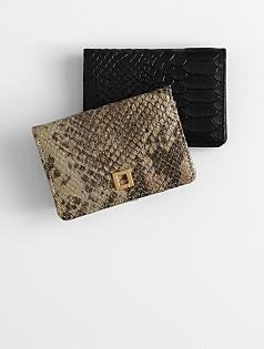 lily snakeskin card case + mirror