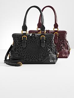 isabella fiore leather satchel