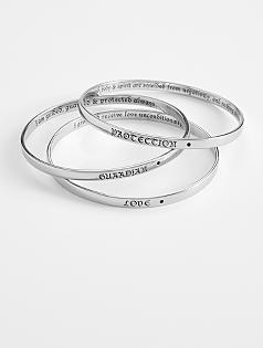 angels & emeralds affirmation bangle