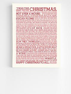 t'was the night before christmas wall art