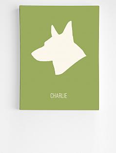 personalized pet portrait wall art