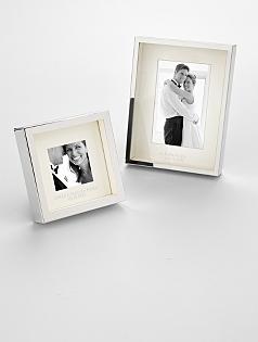 silver-plated wedding frame