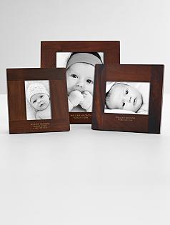 personalized deluxe wood baby frame