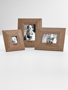 personalized classic wood baby frame