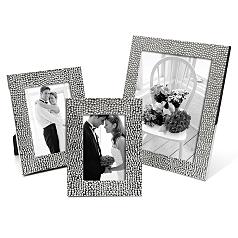 silver shimmer wedding frame