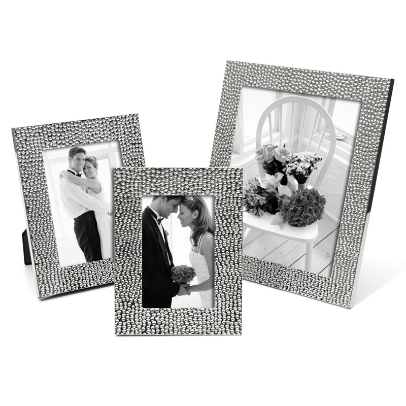 silver shimmer wedding frame
