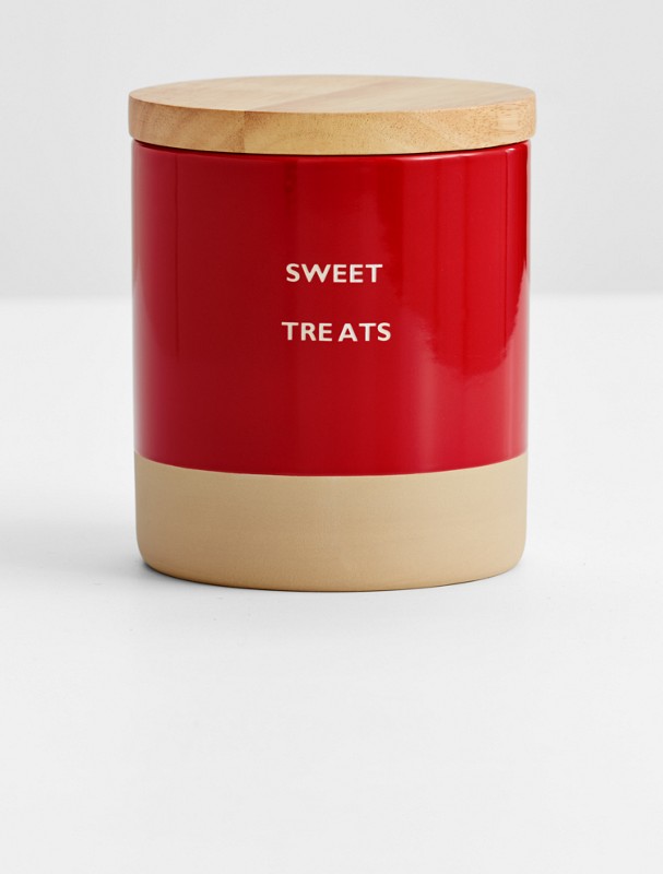 stoneware storage canister