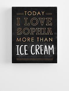 love you more than wooden wall art