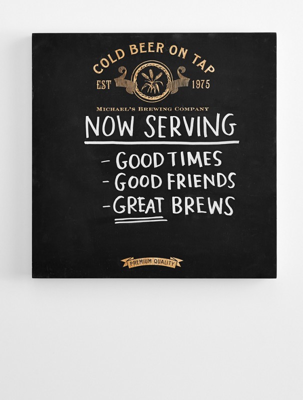 personalized home pub chalkboard