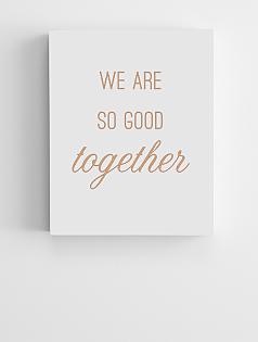 good together wooden wall art