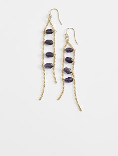 nugaard iolite cascade earring