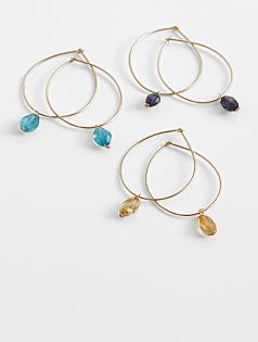 nugaard gemstone drop earring