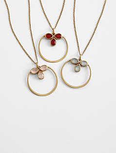 triple gemstone meaning necklace