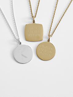 personalized charm necklace