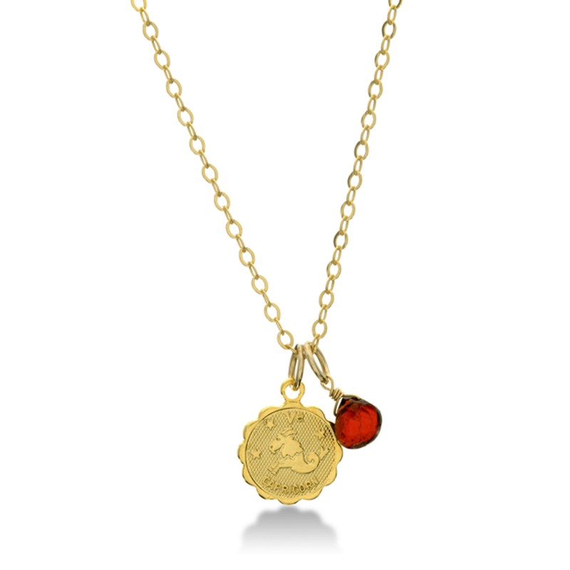 erin gallagher mary catherine zodiac birthstone necklace
