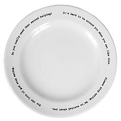 fishs eddy intervention-ware dinner plate