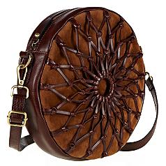 jenny bird leather weaved canteen bag