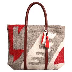 mercado global gray wool lucia tote