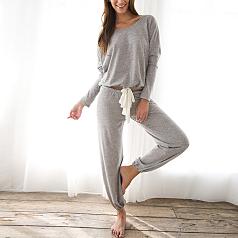 eberjey heather slouchy tee + cropped pant