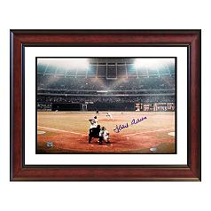 hank aaron 715th home run autographed photo