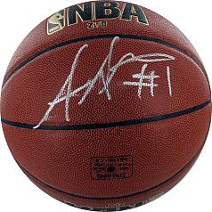 autographed current basketball